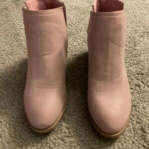 Elegant Pink Women's Ankle Boots